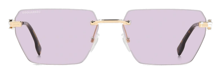 DSQUARED2 D2 0102/S oro rosa, vista 2