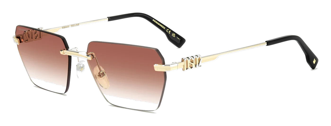 DSQUARED2 D2 0102/S oro marrone sfumato