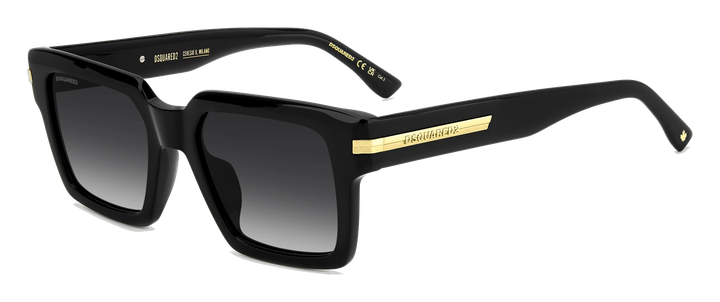 DSQUARED2 D2 0161/G/S 807 nero grigio