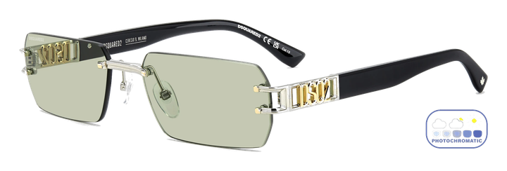 DSQUARED2 D2 0189/S I20 oro verde fotocromatici