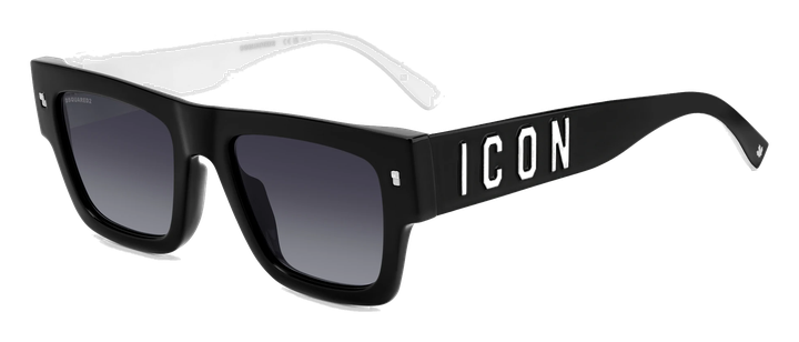 DSQUARED2 ICON 0021/S 807 nero grigio sfumato